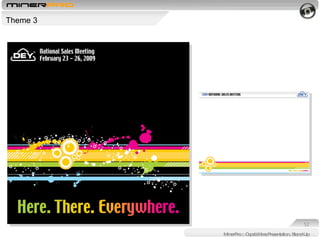MinerPro :: Capabilities Presentation, Stand-Up Theme 3 