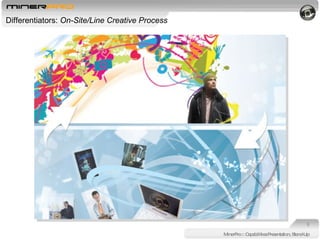 Differentiators:  On-Site/Line Creative Process MinerPro :: Capabilities Presentation, Stand-Up 