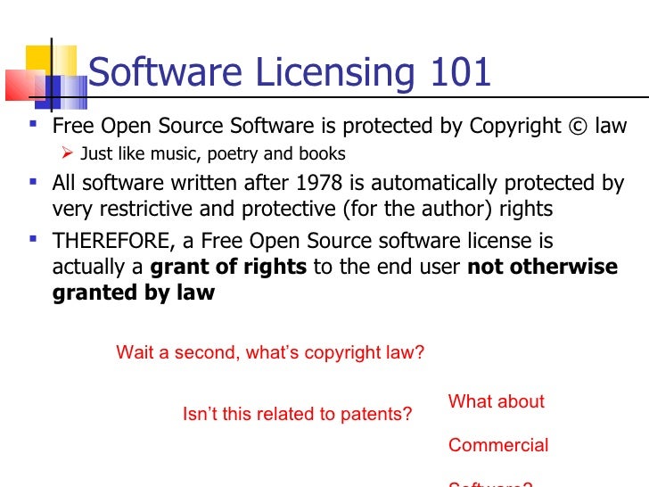 Stand Up To The Lawyers Open Source Licensing And