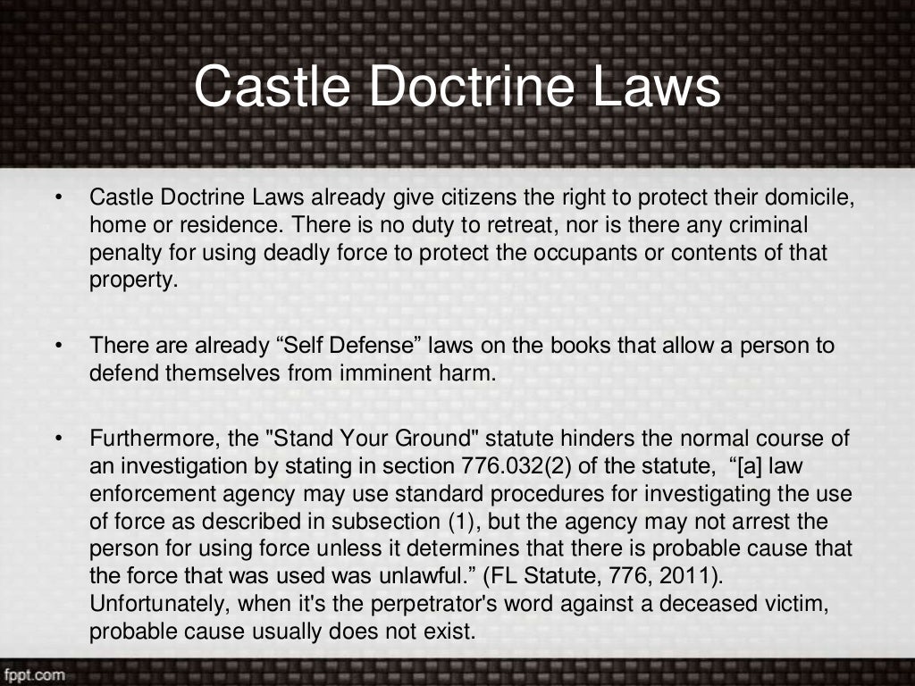 The Stand Your Ground Law and The Routine Activity Theory