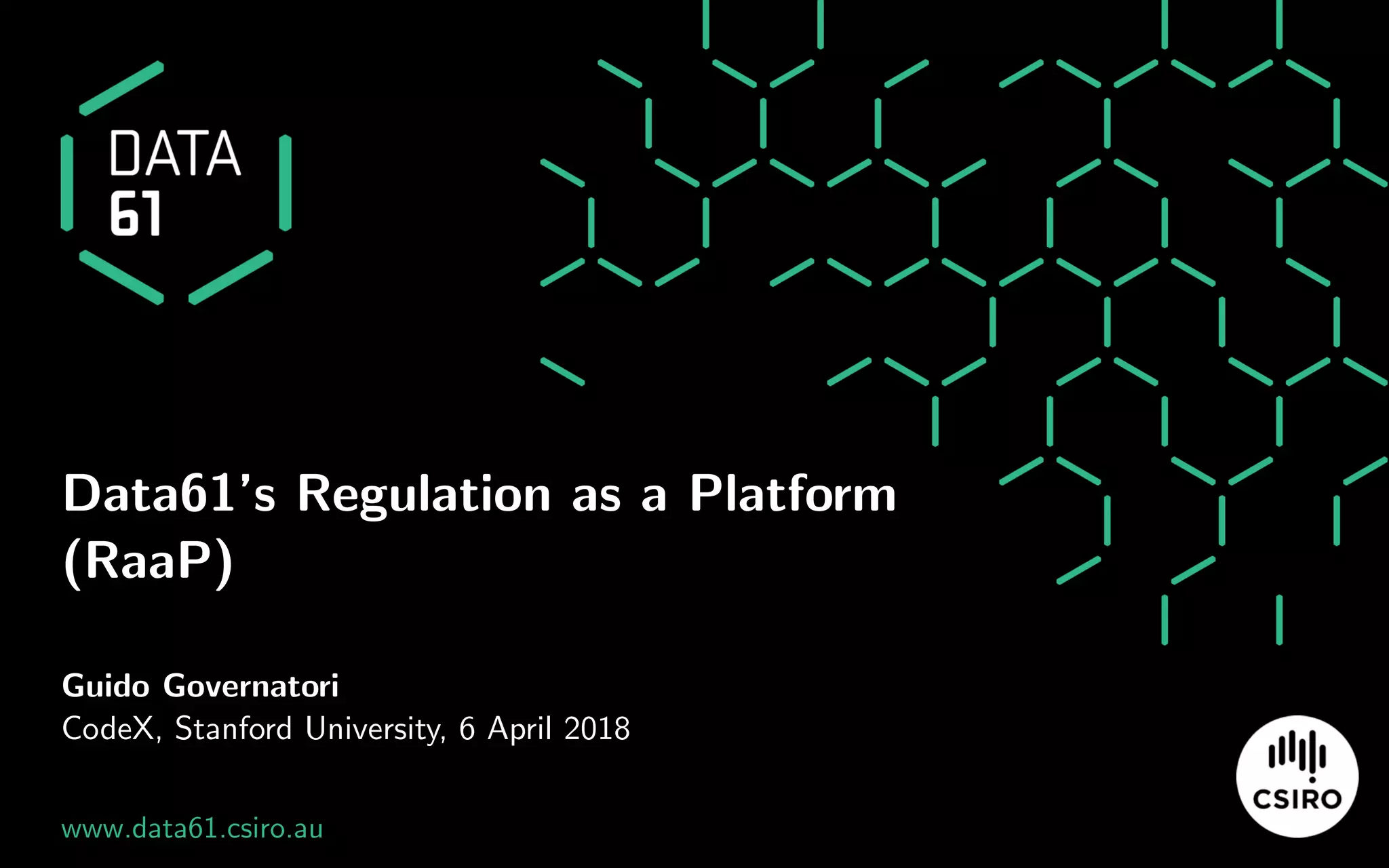 Data61's Regulation as a Platform (RaaP) | PDF