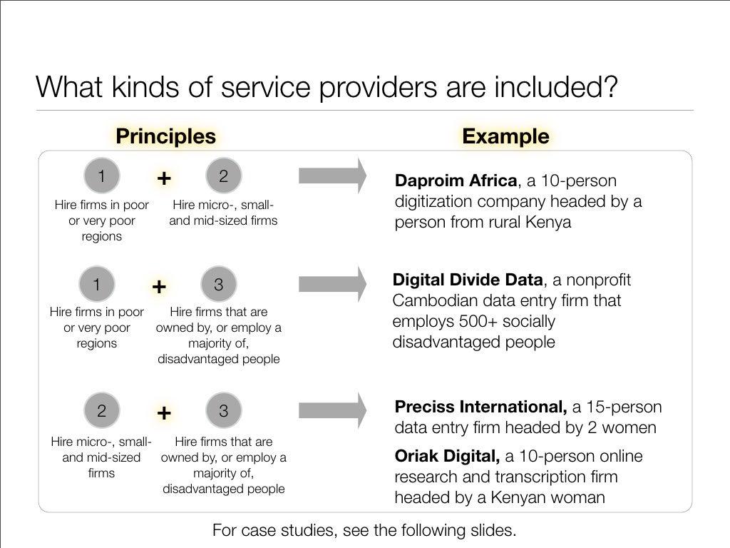 What kinds of service providers