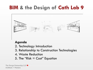 BIM  & the Design of  Cath Lab 9 ,[object Object],[object Object],[object Object],[object Object],[object Object],The Design Partnership LLP    Architects + Planners 