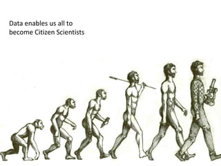 Data enables us all to become Citizen Scientists