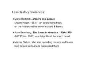 Laser Development History [Stanford laser history] | PDF