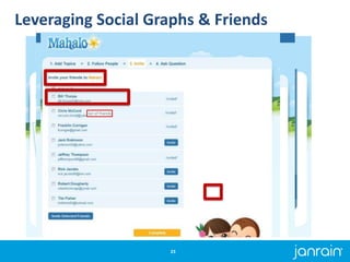 Leveraging Social Graphs & Friends
23
 