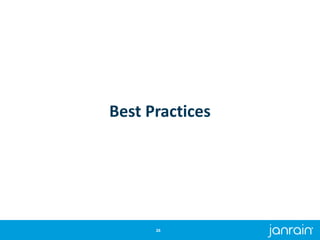 Best Practices
26
 
