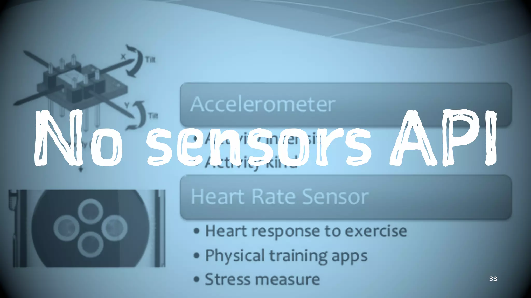 No sensors API
33
 