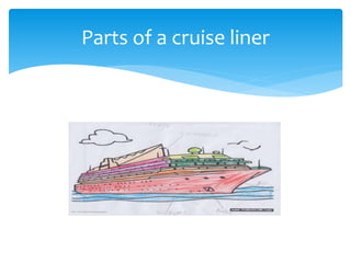 Parts of a cruise liner
 