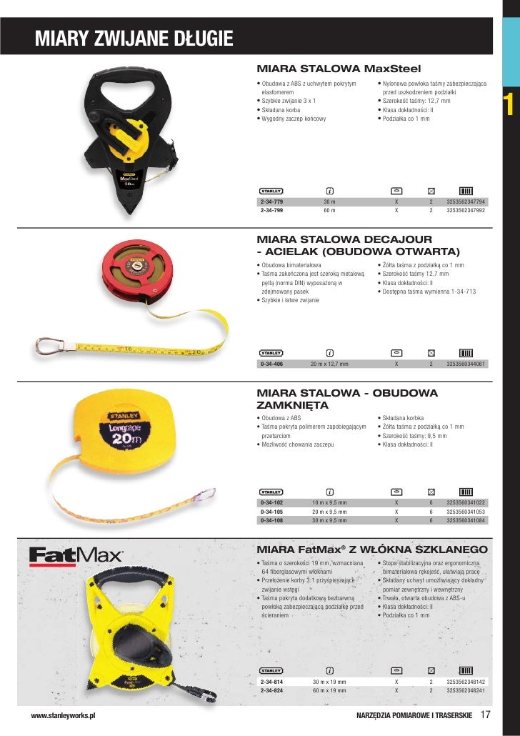 Stanley - Katalog Narzędzi 2009