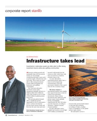 Stanlib Infrastructure STANLIB Financial Mail Investment insights | PDF