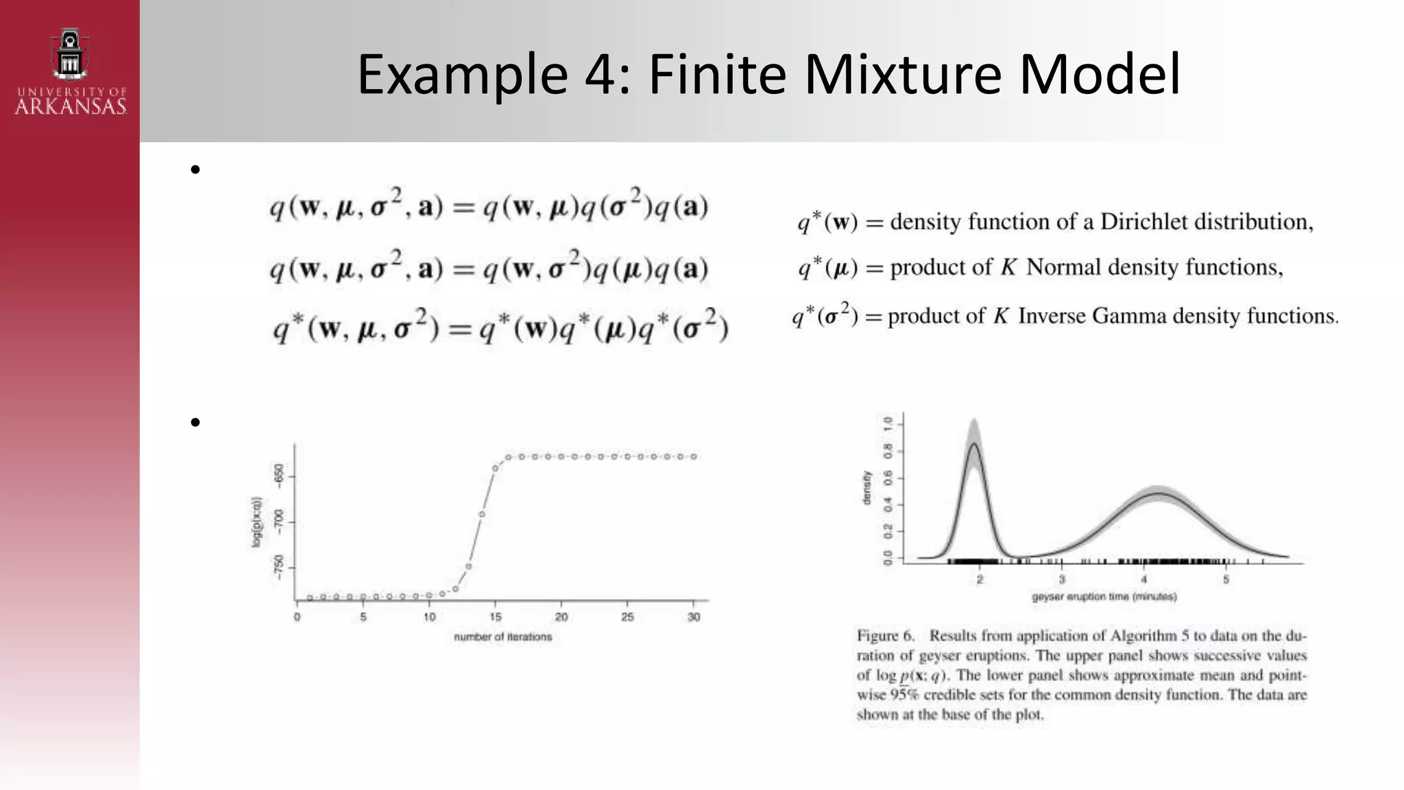 Example 4: Finite Mixture Model
•
•
 
