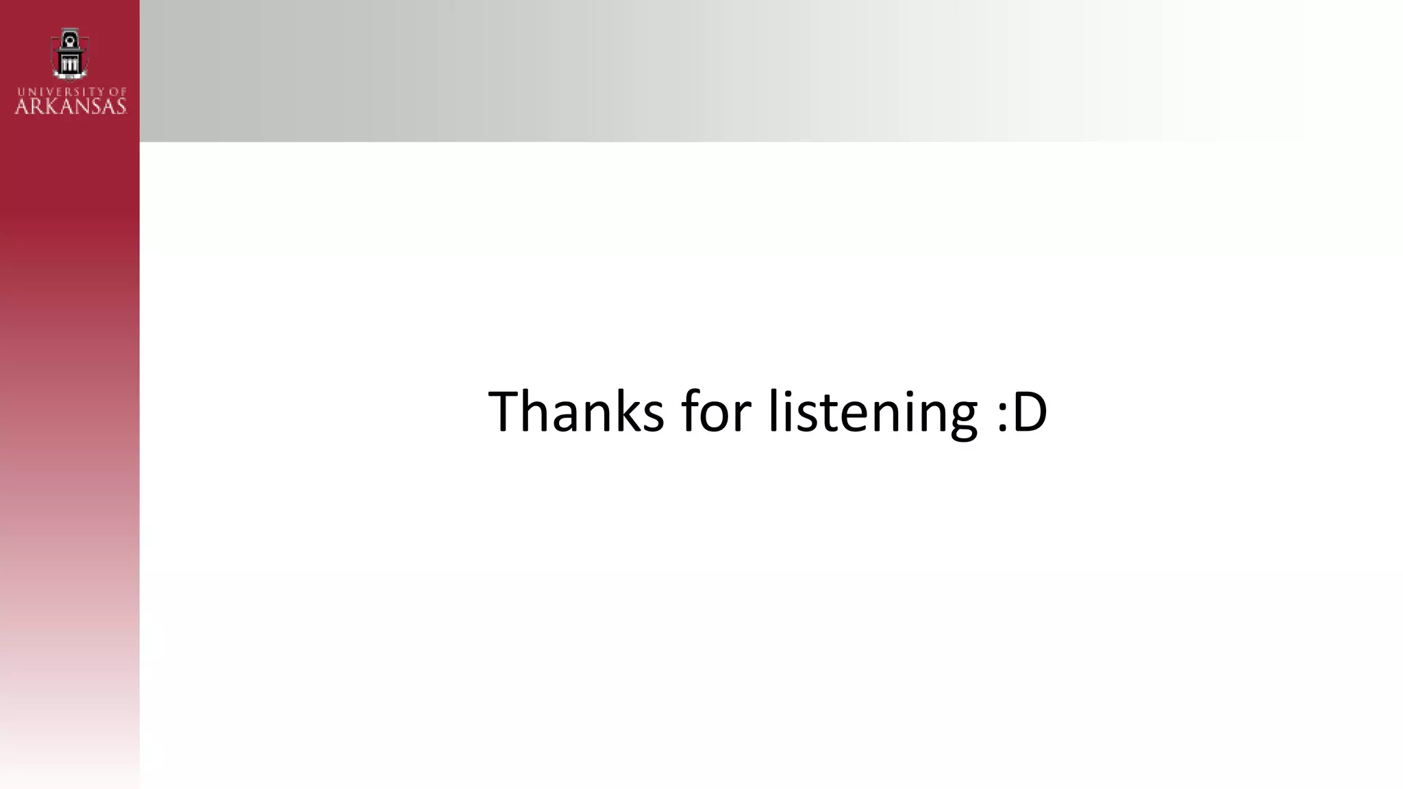 Thanks for listening :D
 