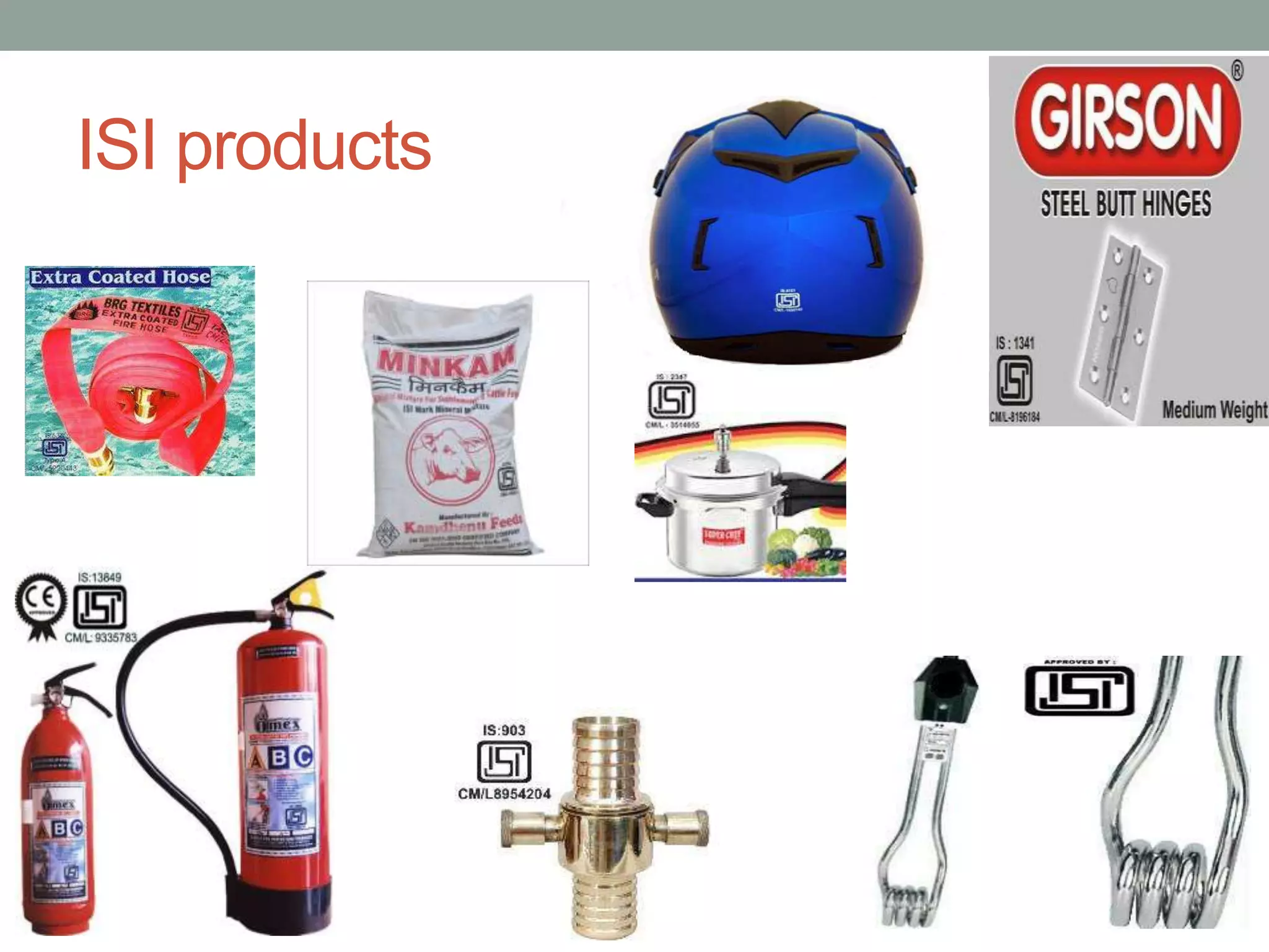 ISI products
 