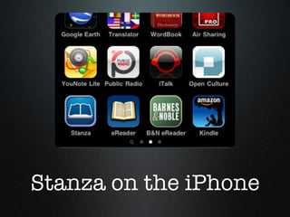 Stanza on the iPhone 