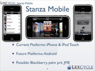 BNC Tech Forum 09: Lexcycle Stanza demo