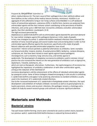 Staphylococcus epidermidis: Trends in Microbiology