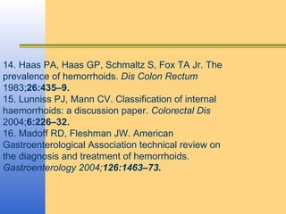 Stapler hemorrhoidectomy 3 | PPT