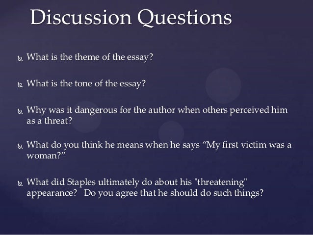 Business Etiquette Essay Brent Staples Presentation Essay On Science also Term Paper Essays Brent Staples Essays Brent Staples Reading E Portfolio Just Walk On High School Entrance Essay Examples