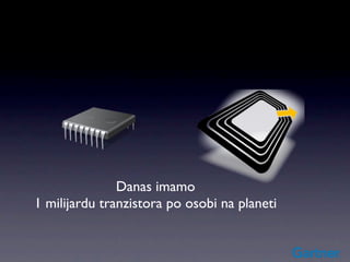 Danas imamo
1 milijardu tranzistora po osobi na planeti
 