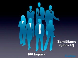 Zamišljamo
              njihov IQ

100 kupaca
 