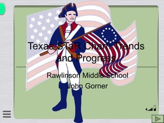 Texas STaR Chart: Trends and Progress Rawlinson Middle School John Gorner 