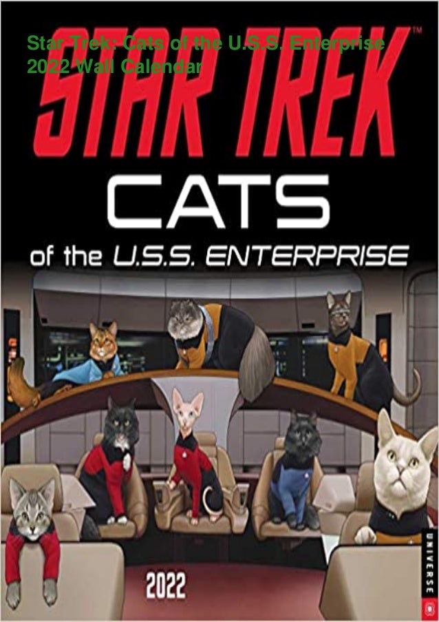 star trek cats of the u.s.s. enterprise 2023 wall calendar