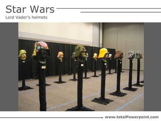 Star Wars Lord Vader’s helmets www.totalPowerpoint.com 