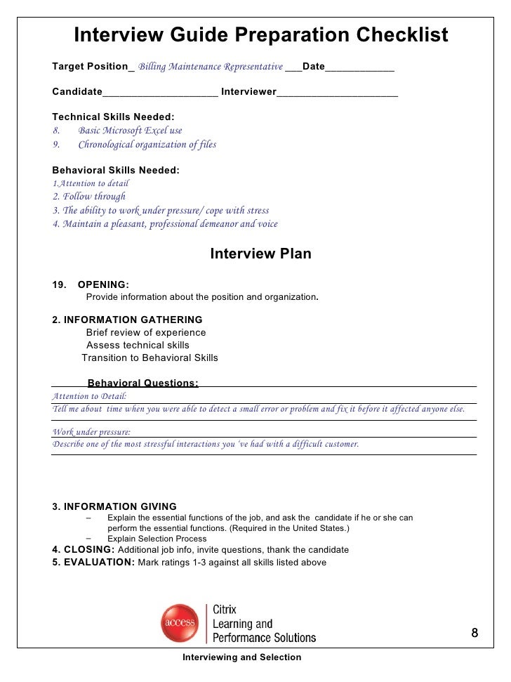 behavioral interview star
