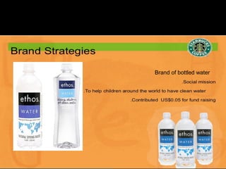 Brand of bottled water
 