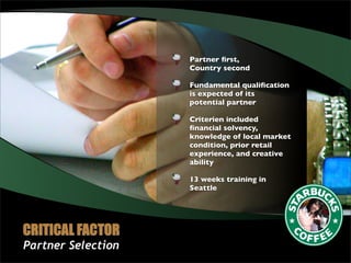 Starbuck's experience