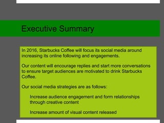 Starbucks: Social Media Audit