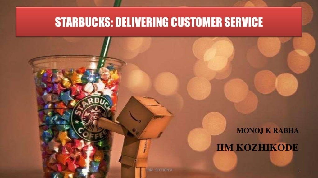 Starbucks delivering customer service