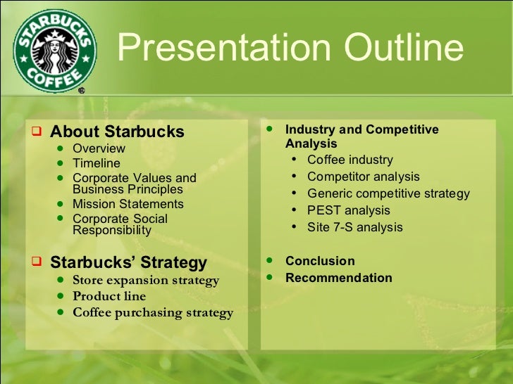 Starbucks Corporation Strategy Analysis