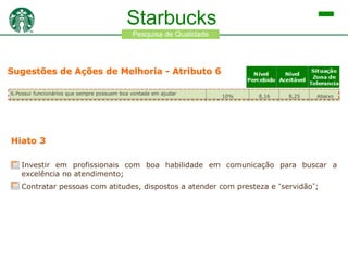 Estudo sobre o marketing de serviços da Starbucks