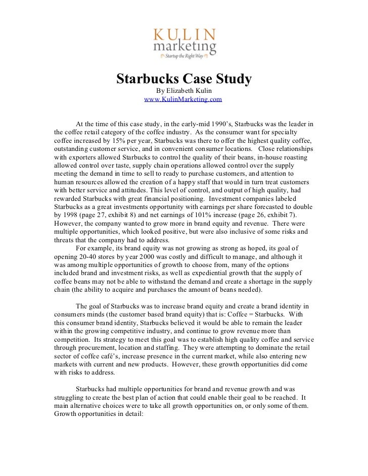 starbucks case study recommendations