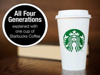 All Four
Generations
explained with
one cup of
Starbucks Coffee
 