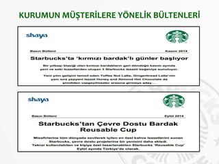 KURUMUN MÜŞTERİLERE YÖNELİK BÜLTENLERİ
 