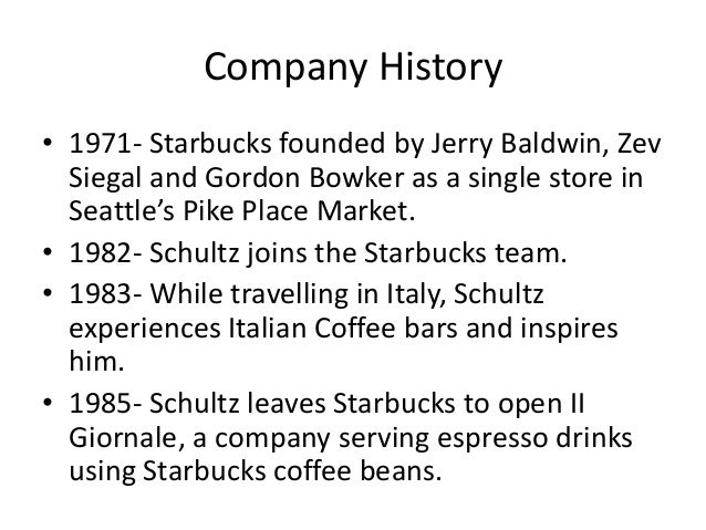 starbucks company profile About starbucks coffee company company information company profile a closer look at us timeline our history from 1971 on. starbucks company profile About starbucks coffee company company information company profile a closer look at us timeline our history from 1971 on.