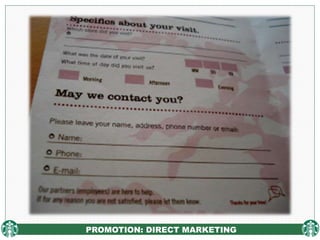 PROMOTION: DIRECT MARKETING
 