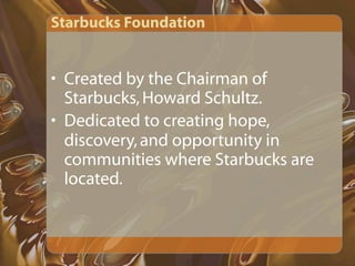 Starbucks Presentation