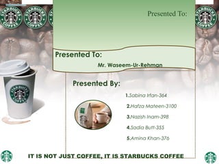 Starbucks Case Study: Operations and Competitive Strategies | PPT