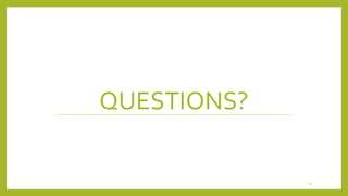 QUESTIONS? 
32 
 