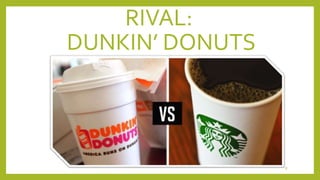 RIVAL: 
DUNKIN’ DONUTS 
8 
 