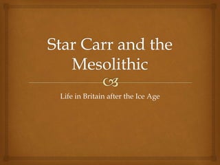 Life in Britain after the Ice Age
 