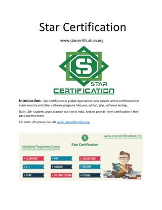 Star certification | DOCX
