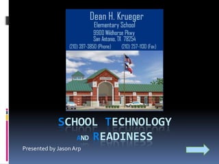 School Technology and Readiness Presented by Jason Arp 