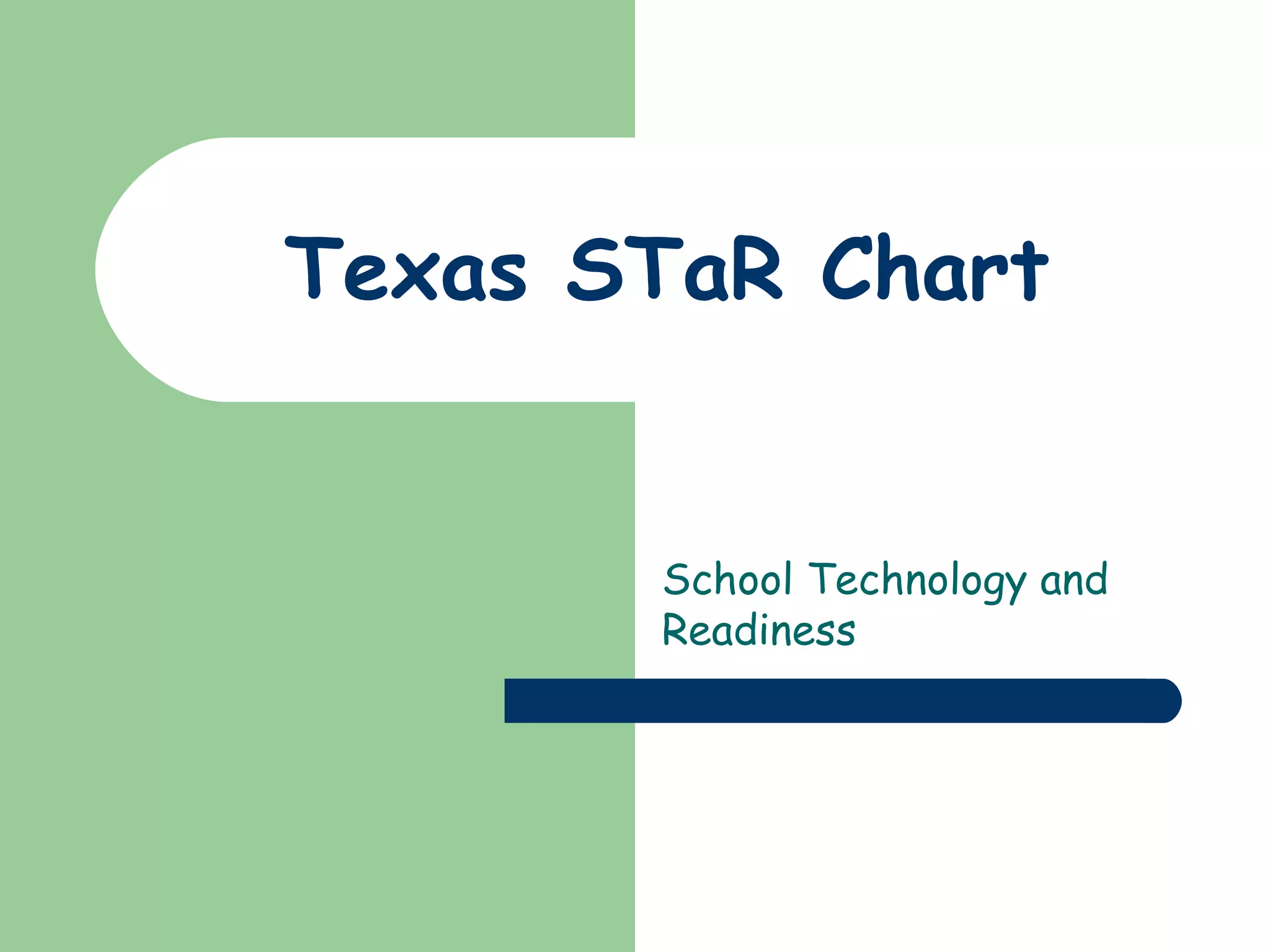Texas STaR Chart School Technology and Readiness 