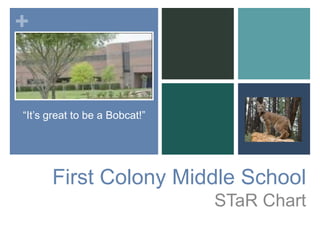 “It’s great to be a Bobcat!” First Colony Middle School STaR Chart 