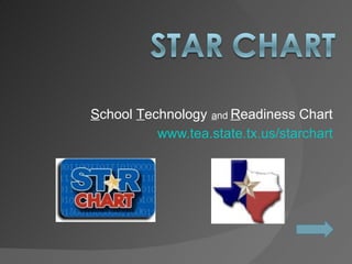 S chool  T echnology   a nd  R eadiness Chart www.tea.state.tx.us/starchart 